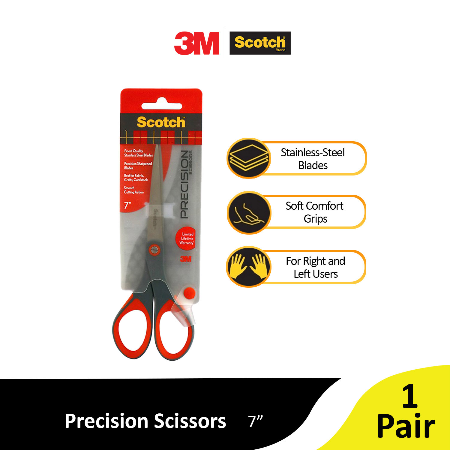 Scotch 8 Precision Scissors, Great for Everyday Use (1448)