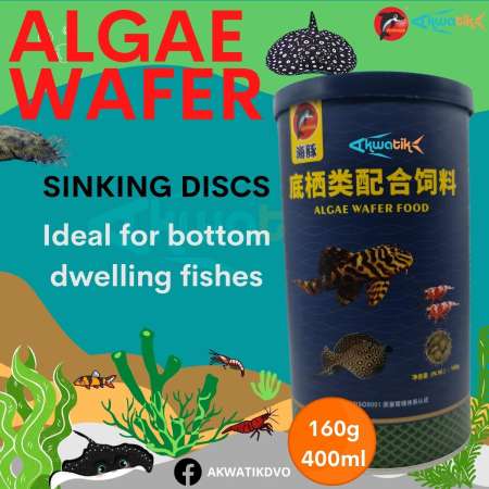 Porpoise Algae Wafer Feeds Sinking Discs 160g|400ml