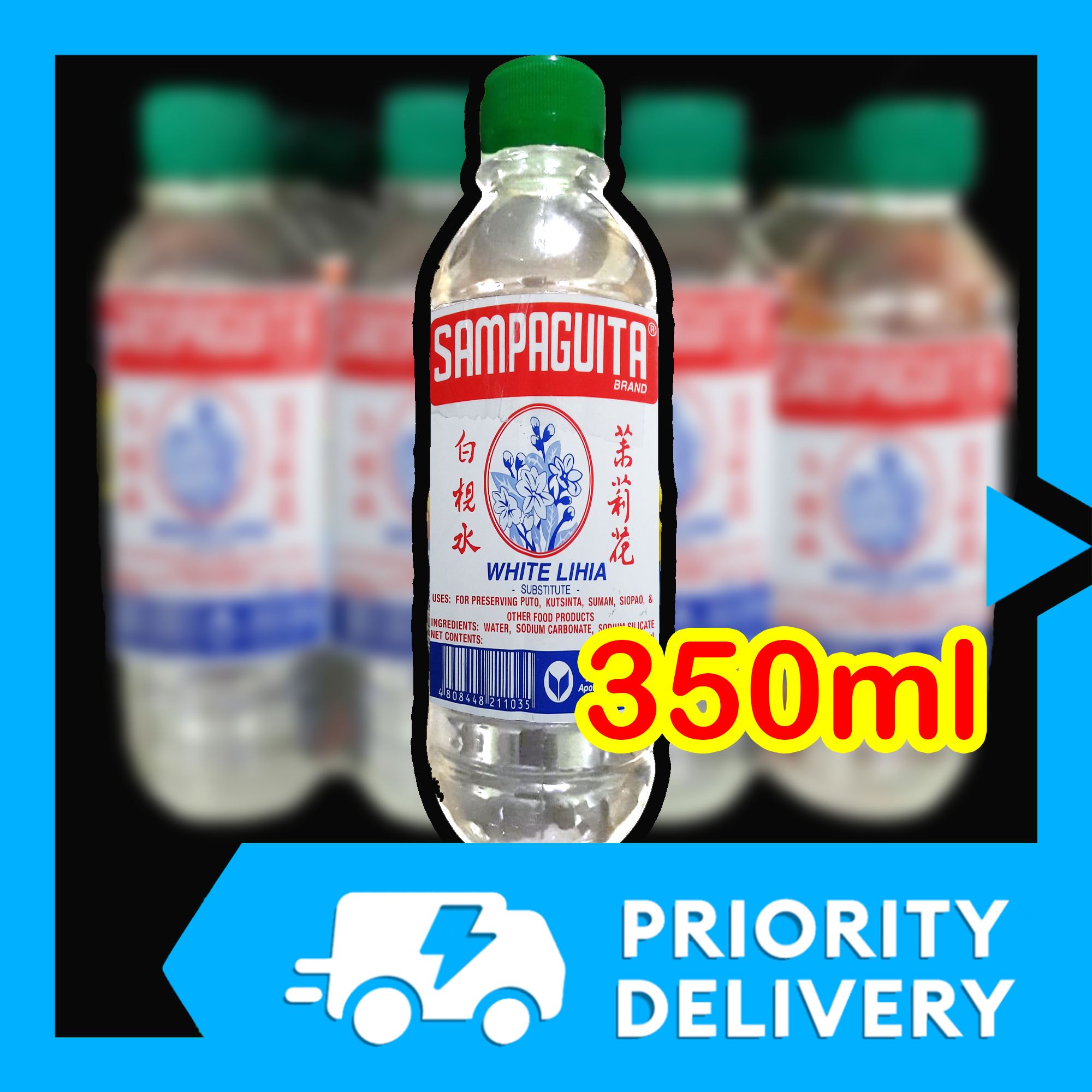 6x 350ml LYE WATER FOR KUTSINTA White Lihiya Water Lihia Water