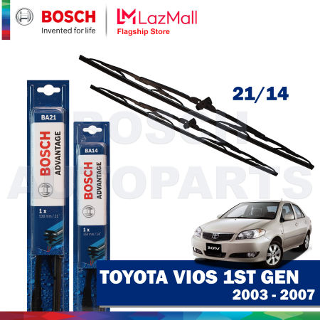 BOSCH WIPER Blade Set for TOYOTA VIOS 2003-2007 Advantage