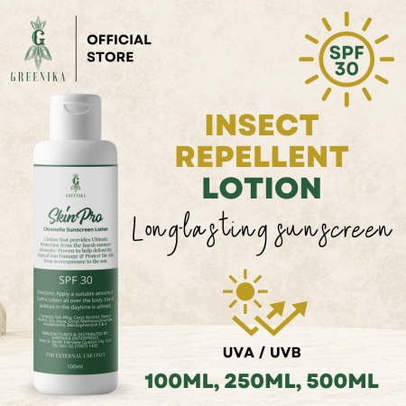 Greenika SunPro Sunscreen Citronella Lotion - 24 Hour UV Protection