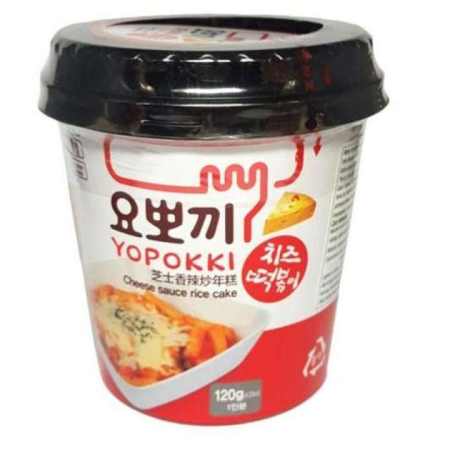 Yopokki Soft Cheese Topokki Rice Cake Cup - 120g