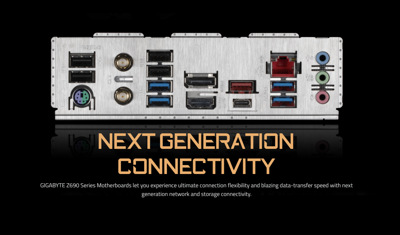 GIGABYTE Z690 UD AX DDR4 LGA 1700 Intel Z690 ATX Motherboard with DDR4, Triple M.2, PCIe 5.0, USB 3.2 Gen2X2 Type-C, WiFi 6, 2.5GbE LAN