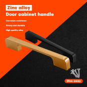 Black Gold Solid Handle for Cabinets and Drawers by Brand