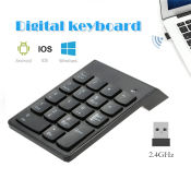 Wireless 18-Key Numeric Keypad for Laptop and Desktop