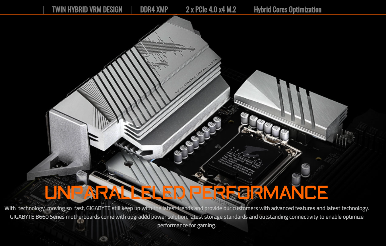 Intel i5-12400F i5 12th Gen Processor + Gigabyte B660M AORUS PRO
