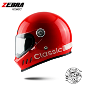 Zebra Helmet Original Motorcycles Full Face Helmet - Classic