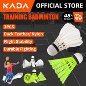 KADA Nylon Feather Badminton Shuttlecock Set