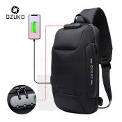 OZUKO USB Charging Anti-theft Sling Bag for Men