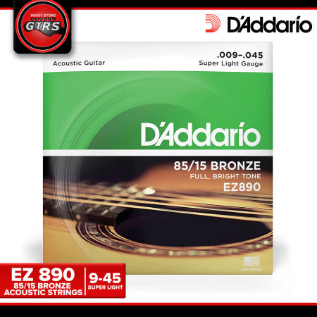 D'Addario EZ 890 Super Light Acoustic Guitar Strings .09/.045