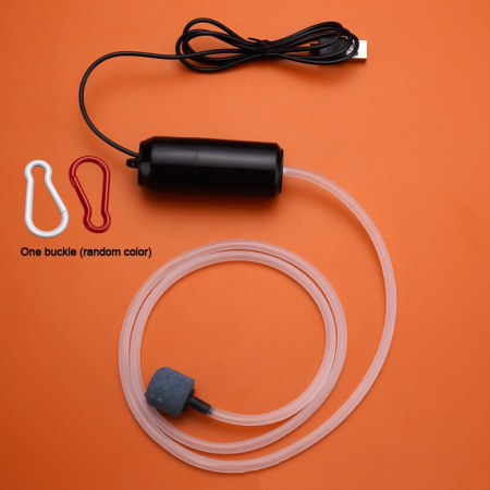 Portable USB Aquarium Air Pump with Hose and Airstone