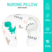 Kozy Blankie Nursing Pillow - White Dino Roar