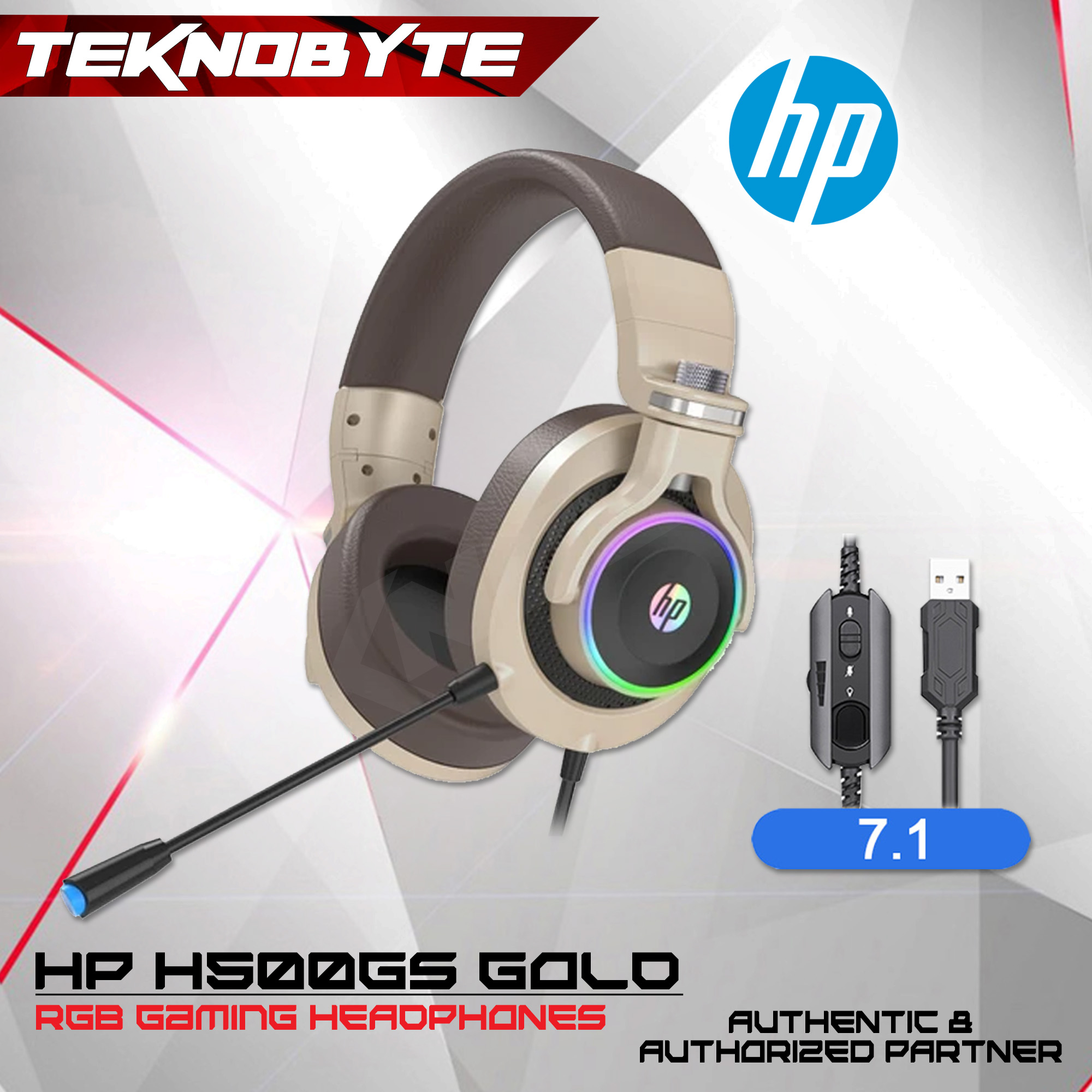 Audifonos HP GAMING H500GS Gold Laser Print Soluciones, 45 OFF