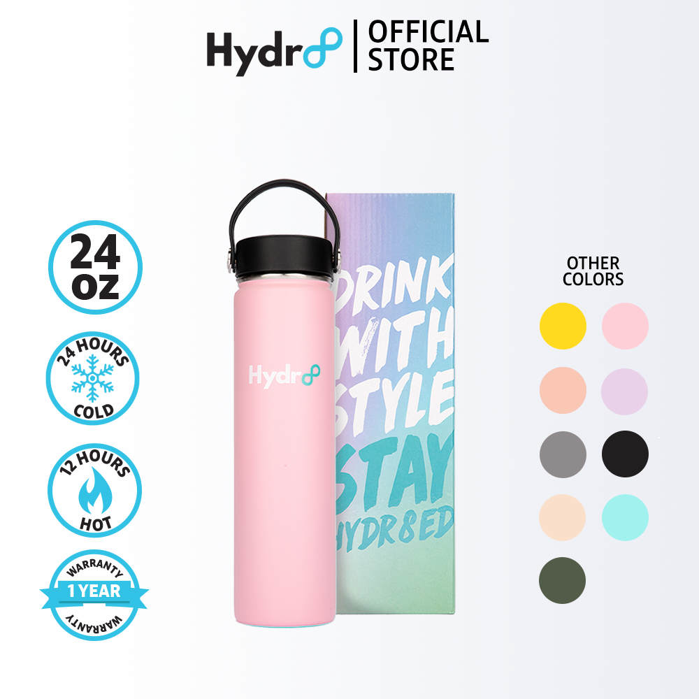 Hydr8M8 Large 25oz Black Stainless Steel