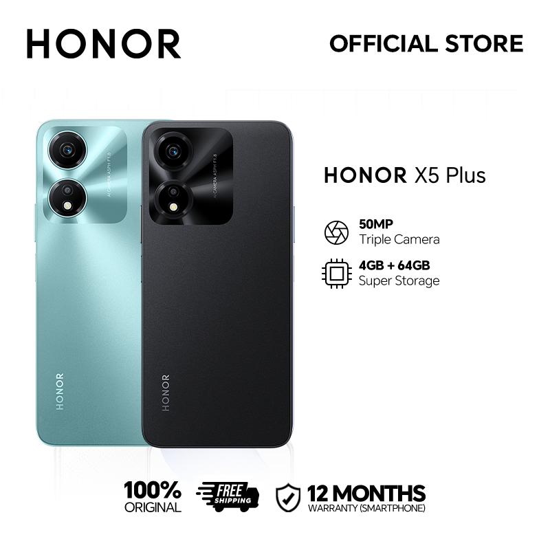 HONOR X5 Plus 5200mAh Battery 50MP Dual Camera 90Hz Eye-Comfort Display