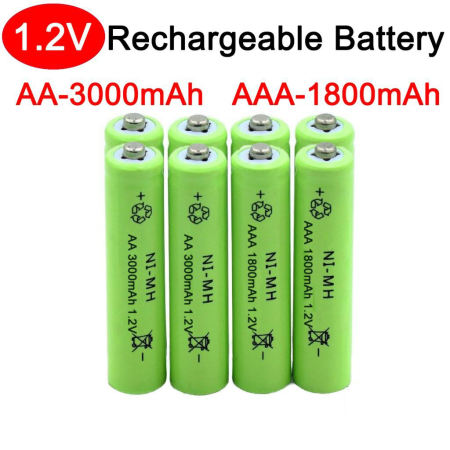Original Brand New Rechargeable Batteries: AA 3000mAh/AAA 1800mAh