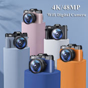 48MP Digital Camera with Flip Screen and 16X Zoom