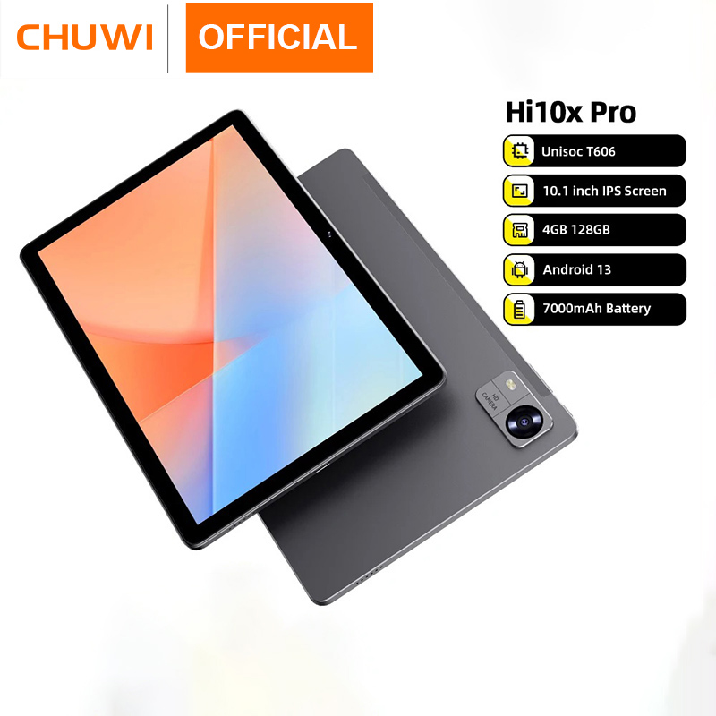 CHUWI Hi10 XPro Tablet 4G LTE 10.1" Android 13 Widevine L1 7000mAh 4GB RAM 128GB ROM IPS Core Unisoc T606 Tablets 2.4G/5G Wifi