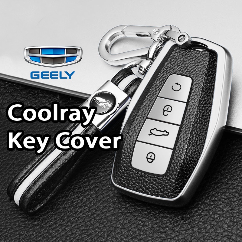 Luxus Leder Schlüssel Pouche Fall Abdeckung Fob für Geely Coolray Atlas Gs  Vision X6 GC9 Auto Zubehör Schlüsselanhänger Halter Tasche schlüsselring -  AliExpress