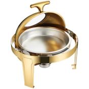 Golden Stainless Steel Alcohol Stove Chafing Dish - 