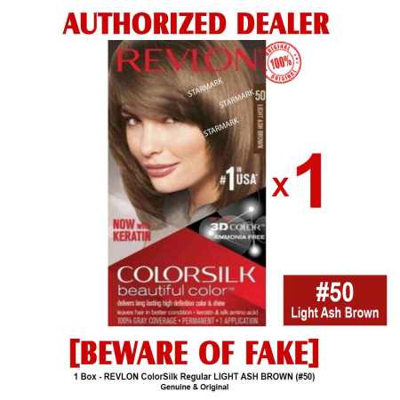 REVLON Colorsilk Light Ash Brown Hair Color - Ammonia Free