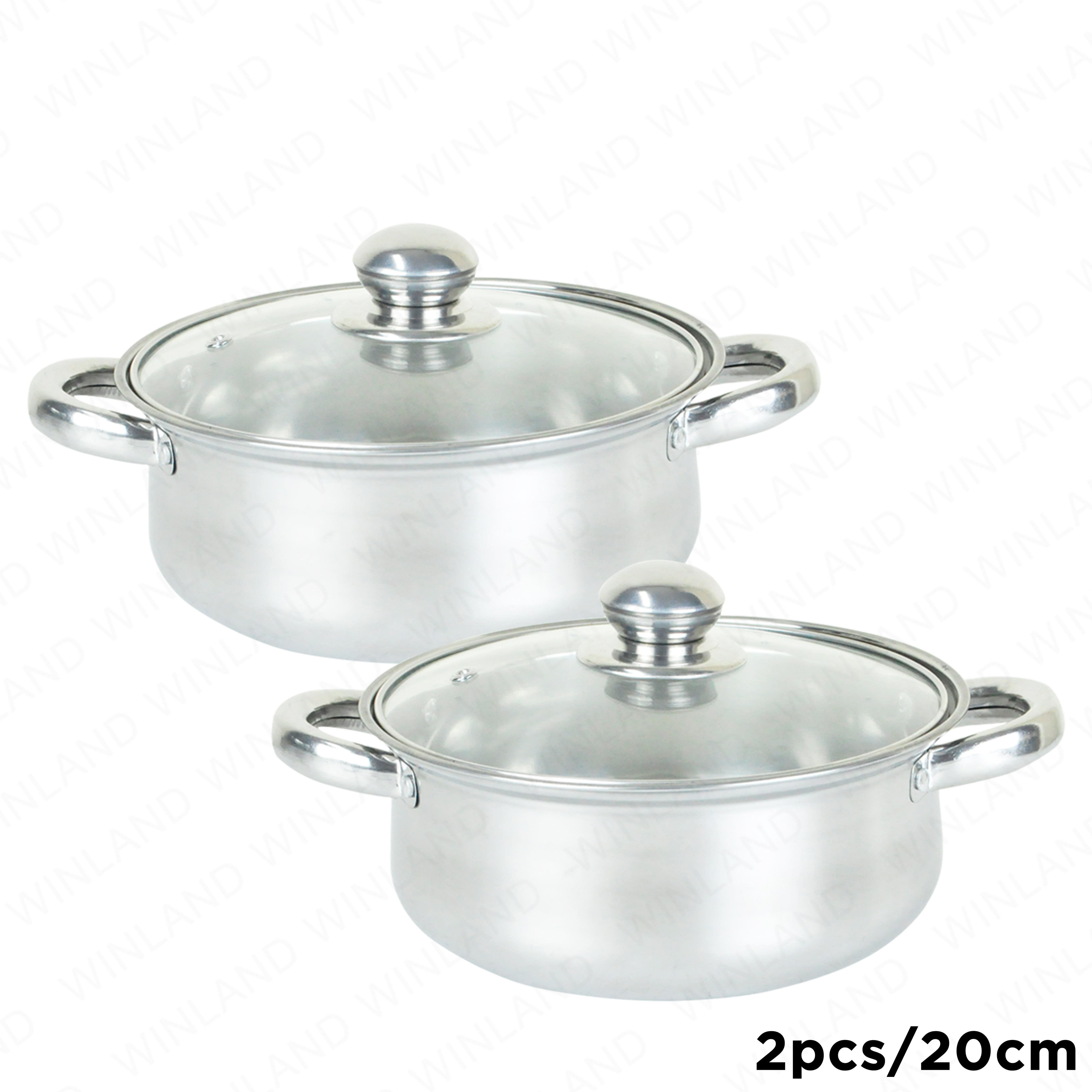 18cm Master Class Induction Saucepan with Glass Lid - Masflex