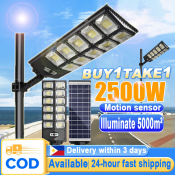 Waterproof Solar Street Light with Motion Sensor and Remote Control