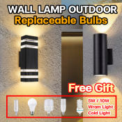 Nordic Garden LED Wall Light - Waterproof and Modern