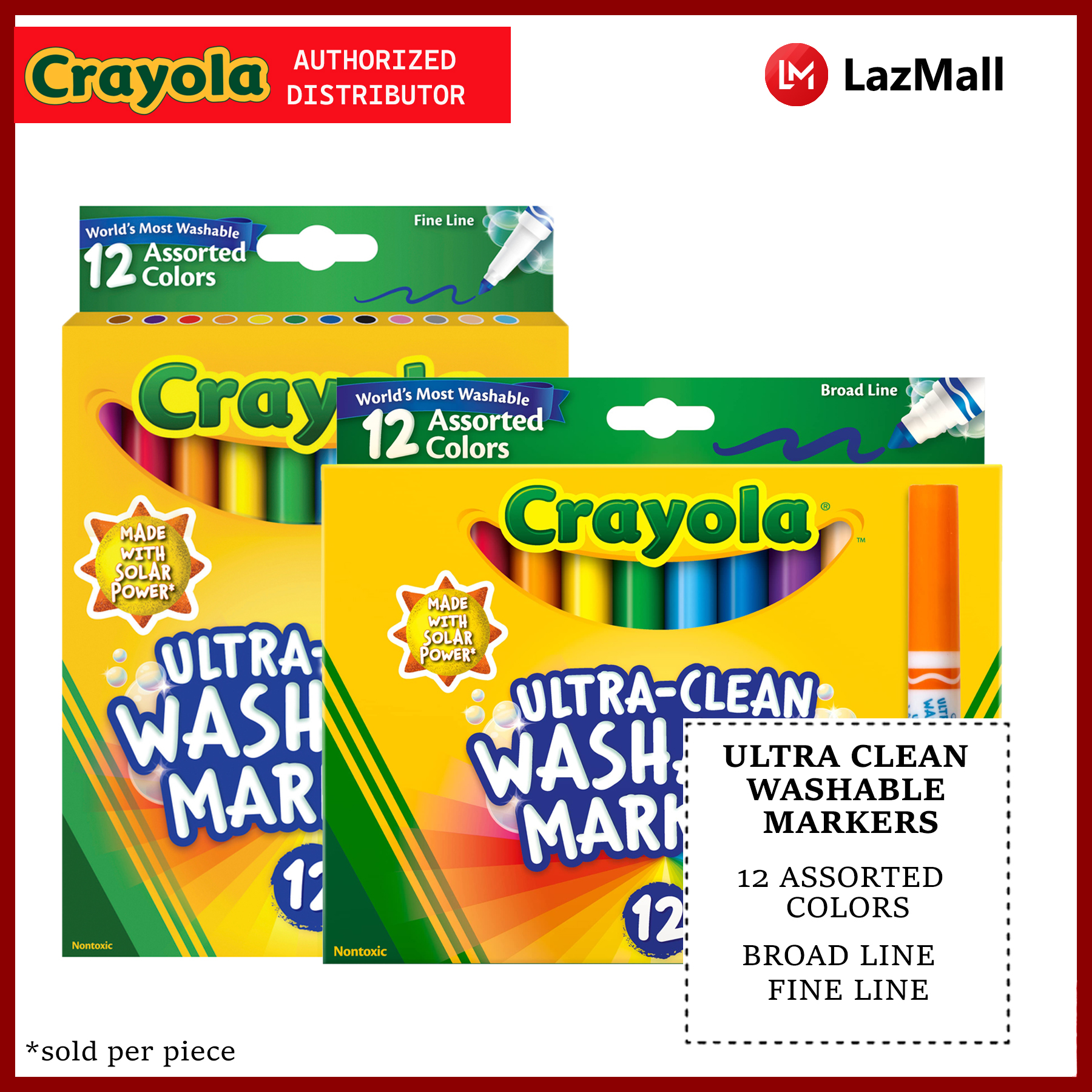 Crayola 12 ct Ultra-Clean Washable Markers