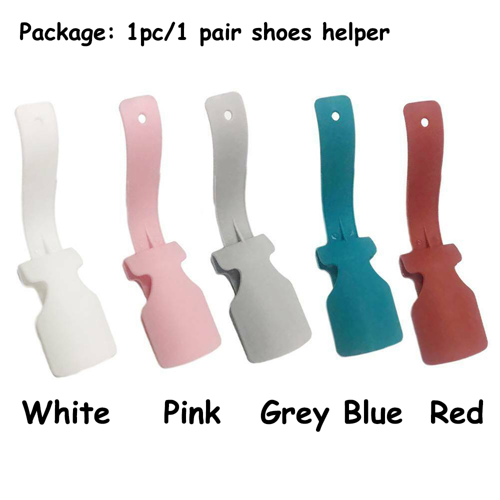 1PC, White Portable Sock Slider,Handled Shoe Horn Lazy Shoes Helper Fits for All Shoes for Men,Women /& Kids Easy on Easy Off Shoe Lifting Helper Lazy Shoe Helper