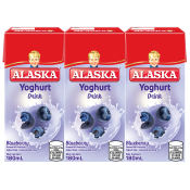 Alaska Yoghurt Blueberry 180ml x 3