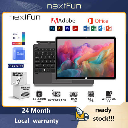 Nextfun 2-in-1 Laptop - HD Screen, Windows 11, Office