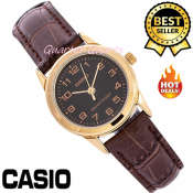 Casio Women's Brown Leather Band Watch