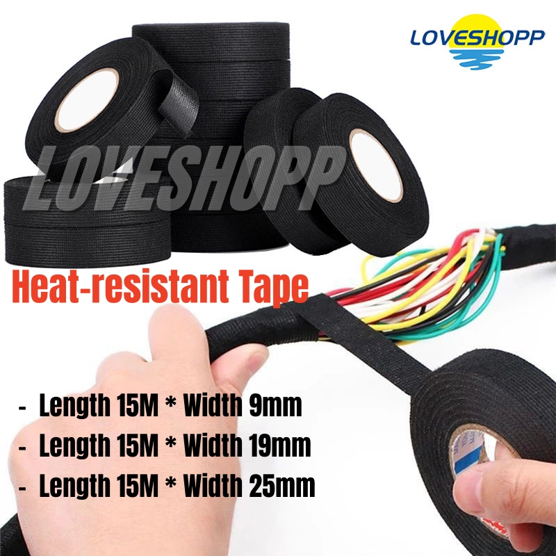 9-19mm Car Wiring Loom Tape Adhesive Fabric Harness Insulation Electrical Tape I.1096781273