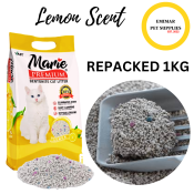 Marie Premium Bentonite Cat Liter Sand Repacked 1kg