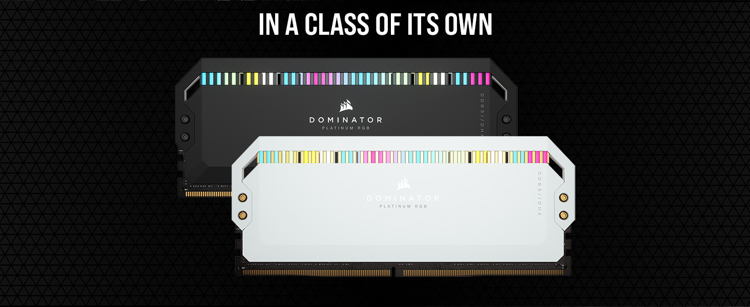 CORSAIR Dominator Platinum RGB DDR5 32GB (2x16GB) DDR5 5200 (PC5-41600) C40 1.25V CS-CMT32GX5M2B5200C40-BOX (CMT32GX5M2B5200C40) - Black