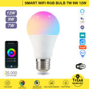 Smart WiFi LED Bulb with Voice Control - 