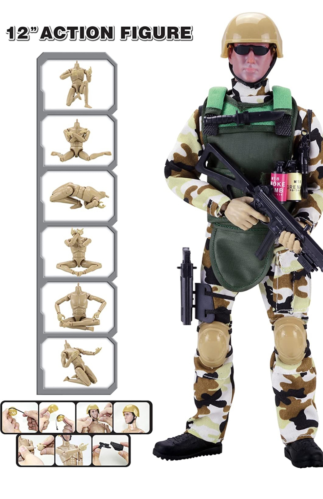 Insten 12 Special Force Army Swat Soldiers Action Figure Toys, 4 Inches  Tall : Target