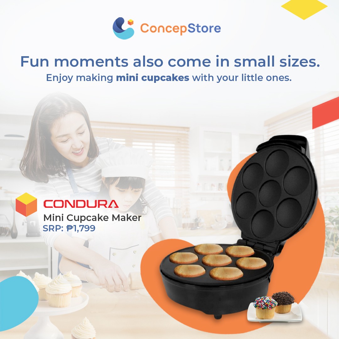 Get the Condura Mini Donut Maker and Condura Mini Cupcake Maker