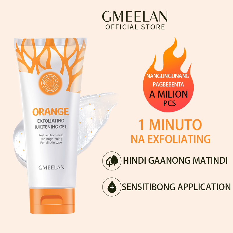 GMEELAN Exfoliating Gel face whitening body facial scrub skin cleaner acne blackhead treatment 50ML