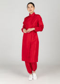 "FASHIONABLE" RED PPE Gown ONLY - Lab Gown - Isolation Gown