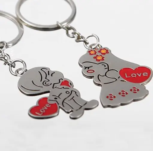 Good Couple Gift Key Ring Fob Metal Heart Love Keychain Lazada Ph