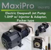 MAXIPRO 1.0HP Electric Deepwell Water Pump with Injector & Adapter