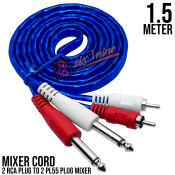 Heavy Duty 1.5m RCA to 6.35mm Mono Audio Cable