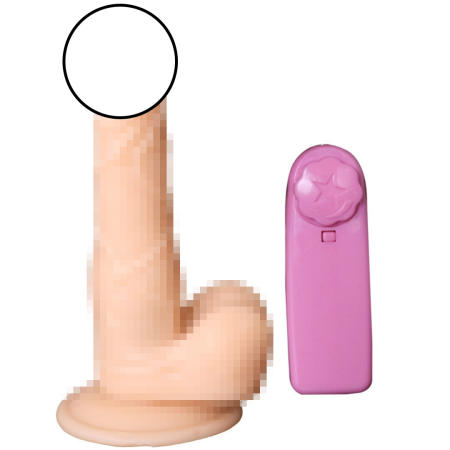 Secret Corner 7 Inch Max Vibrating Dildo with Remote Control