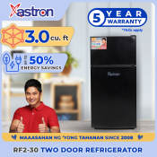Astron RF2-30 Two Door Refrigerator: Energy Saving, 5 Year Warranty