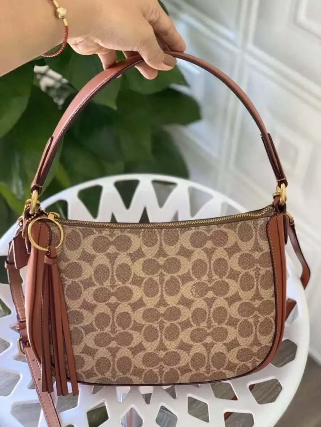 Sutton Crossbody Sling Bag in Brown