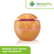 BeHealthy Sphere Light Wood Mini Humidifier