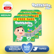 Sweetbaby Plus Big Pack Medium 34s x 3