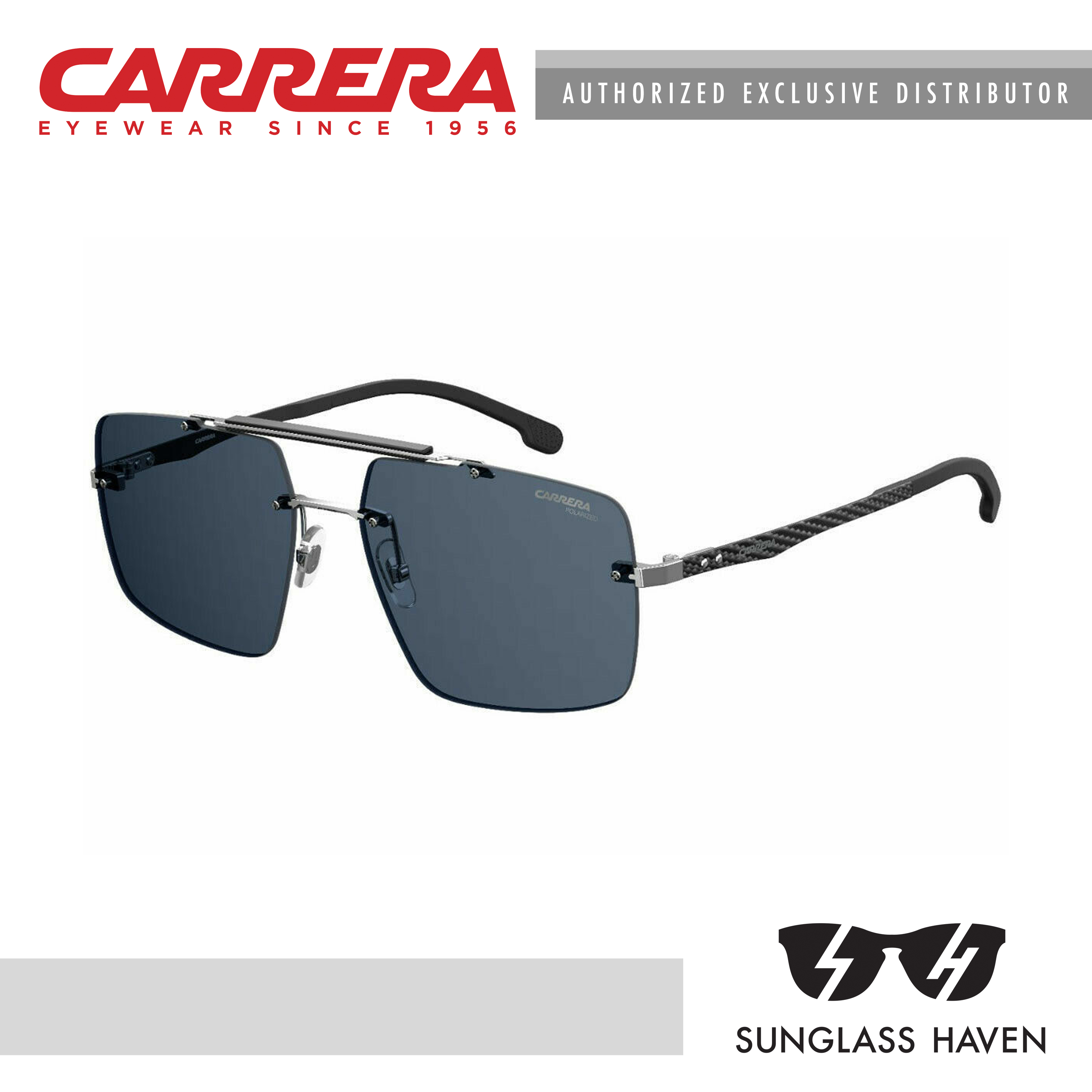 白木/黒塗り カレラ サングラス Carrera Men's 1027/S Rectangular